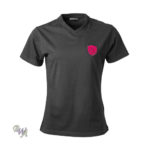 DogCoach Brand T-Shirt Anthrazitgrau-Pink Gr. L
